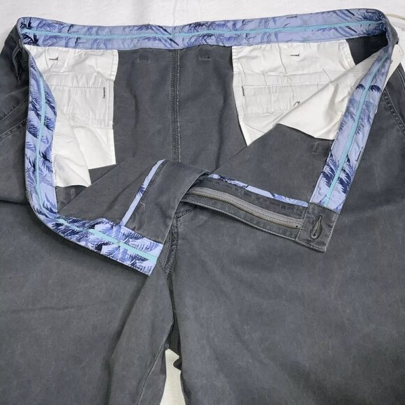 Tommy Bahama Mens Big & Tall 54RG Fog Grey Stretch 10” Boracay Chino Shorts - Picture 3 of 6
